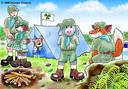 Boy Scouts camping